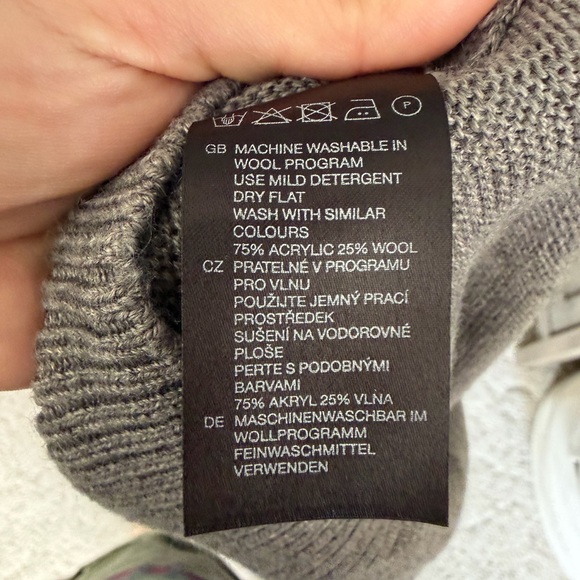 Gray Cowlneck Sweater - Picture 7 of 8